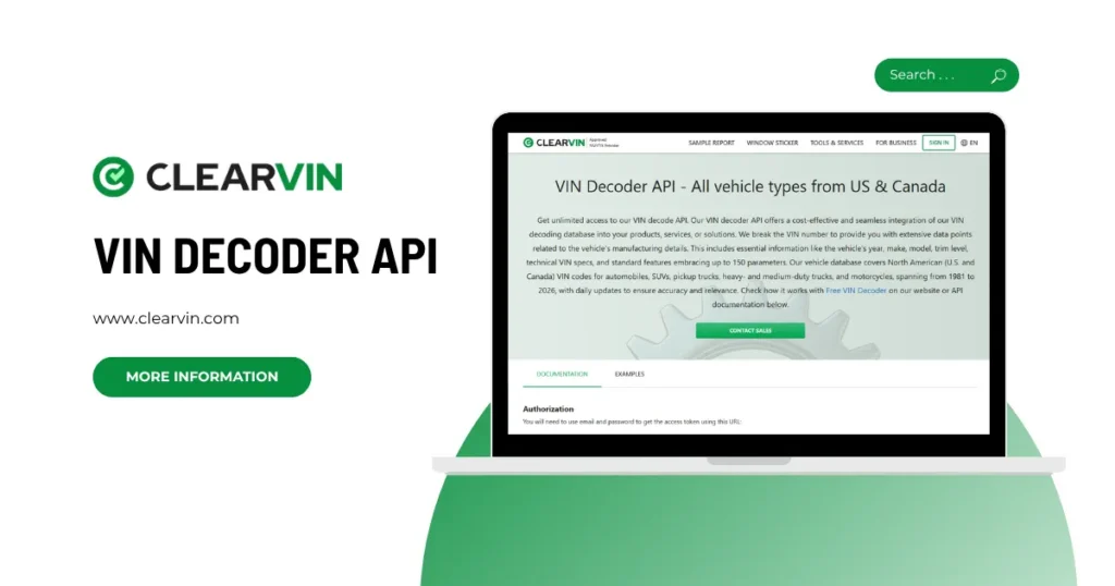 ClearVIN Vin decoder API