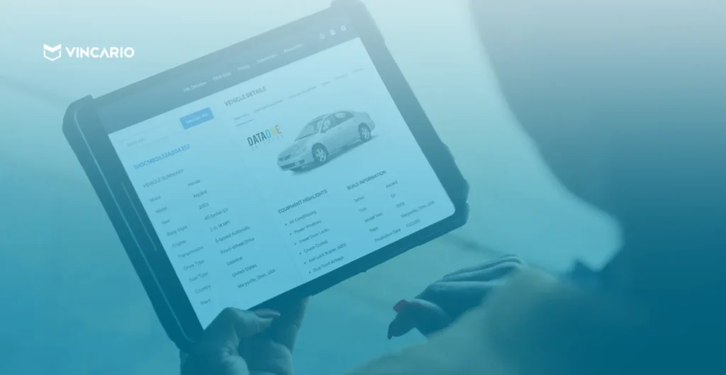 dataone software vehicle data