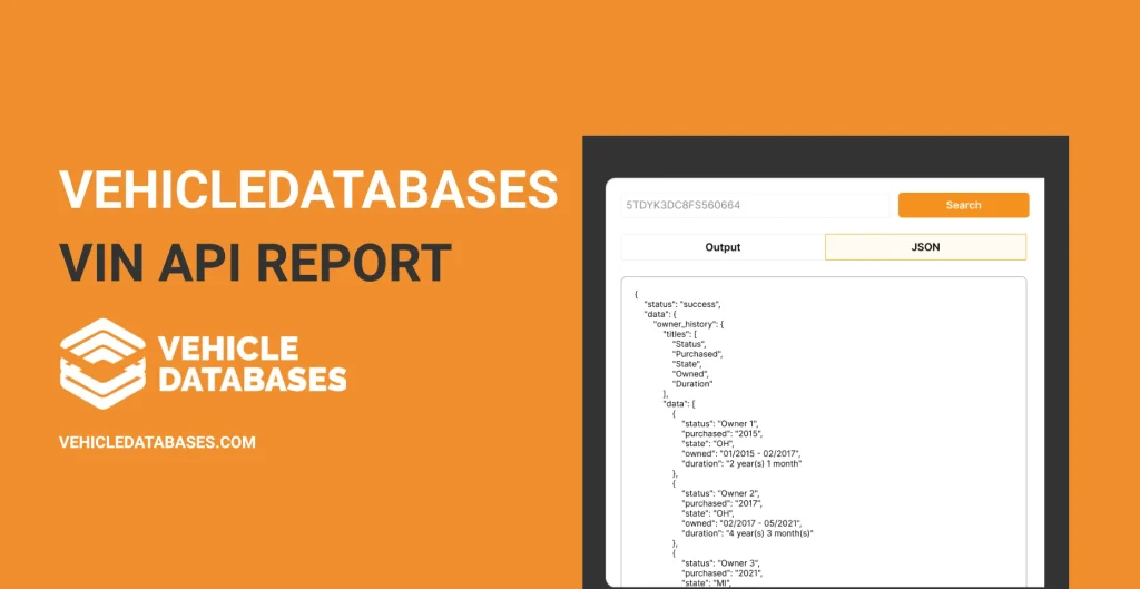 vehicle databases vin decoding