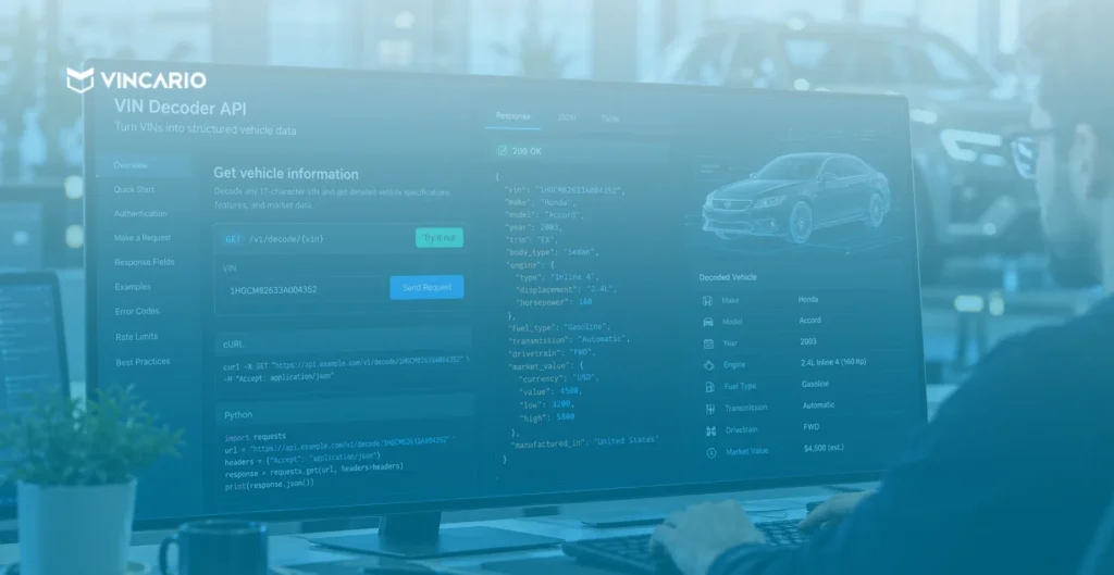 Vehicle API for developers